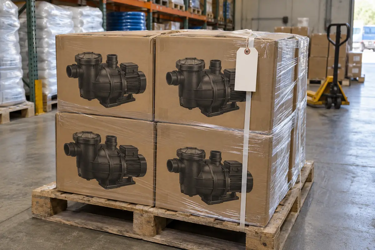 Pool pumps enter under HTS 8413.70.20, a duty-free line that also covers many non-pool centrifugal pumps.