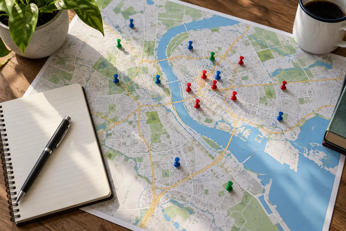 Map listings are a marketing surface, not a census: results are capped per page and ranked, not counted.