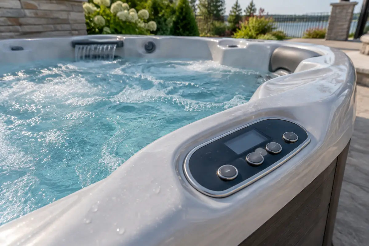 California caps standby power for a 334-gallon standard spa at about 221 W.