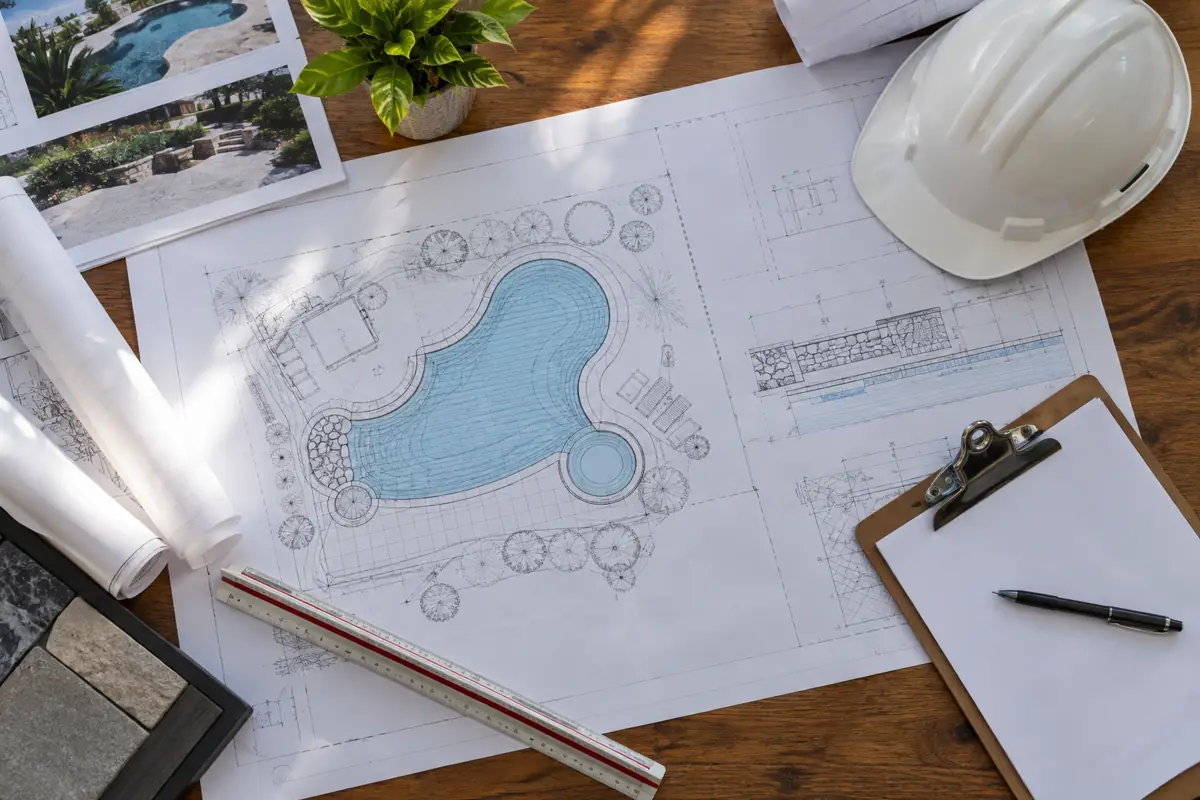 Dedicated pool classes usually require a trade exam on pool construction and plans.