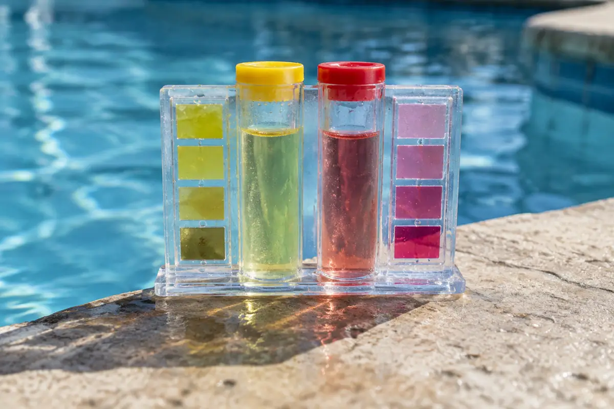 A DPD test kit gives the chlorine and pH readings CDC recommends checking at least twice a day.