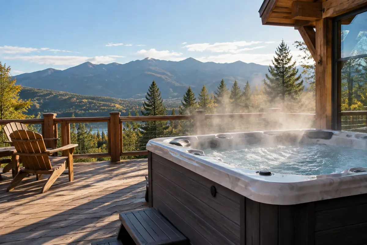 Hot tubs carry a premium similar to pools.