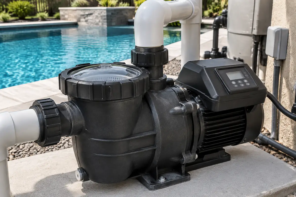 Variable-speed pool pumps run long hours at low speed, where power draw falls steeply.